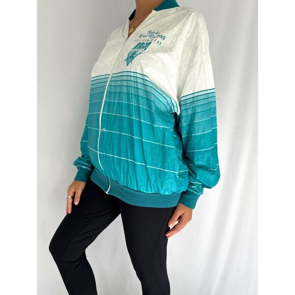 90s vintage striped tyvek unisex retro running club light windbreaker jacket - Picture 3 of 10